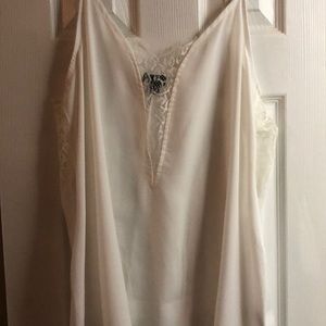 White Lace inset Top